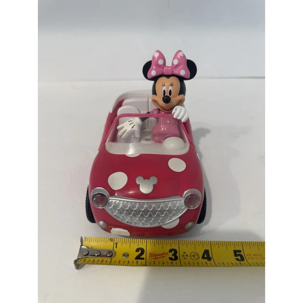 Minnie's Roadster Pink Polka Dot Plastic Convertible Car Toy Model 84761 Kids